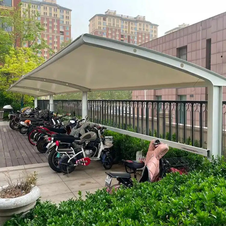 宁安市膜结构电动车棚